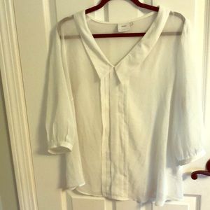 ASOS Maternity sheer top with pleats